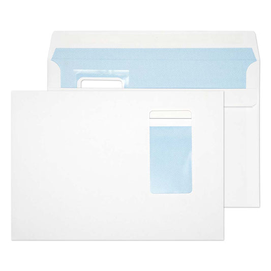 Blake Purely Everyday Wallet Envelope C5 Self Seal Window 100gsm White (Pack 500) - 6805PW
