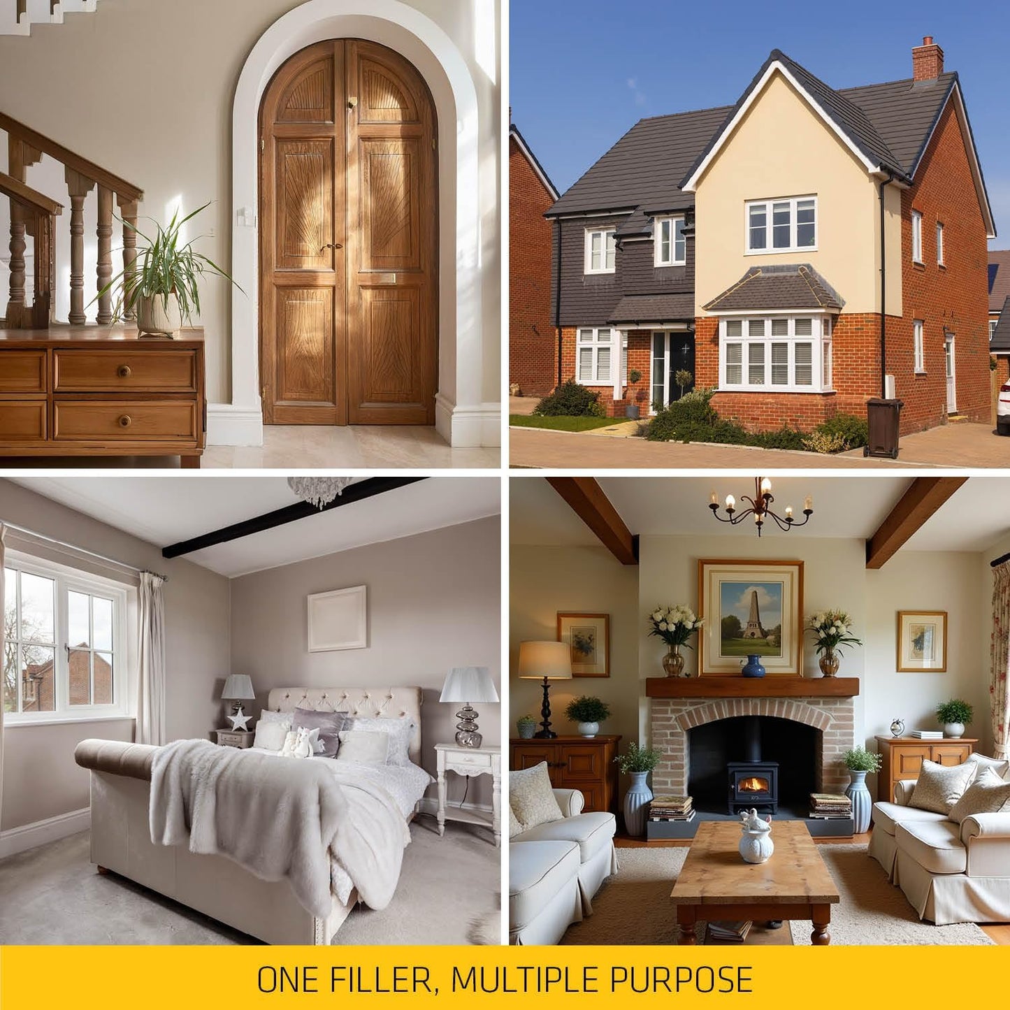 Everbuild All Purpose Ready Mixed Filler – Interior And Exterior Use – White – 600G