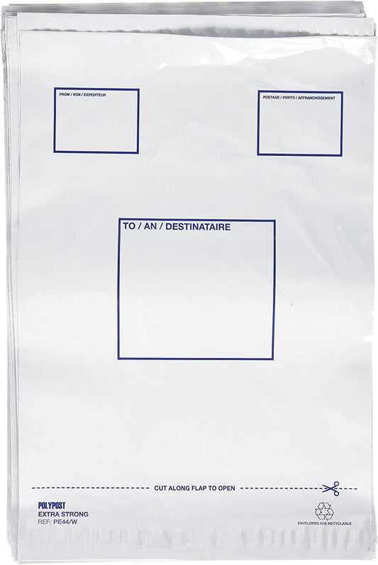 Blake 240mm x 330mm C4+ Polypost Polythene Mailing Bag x 100