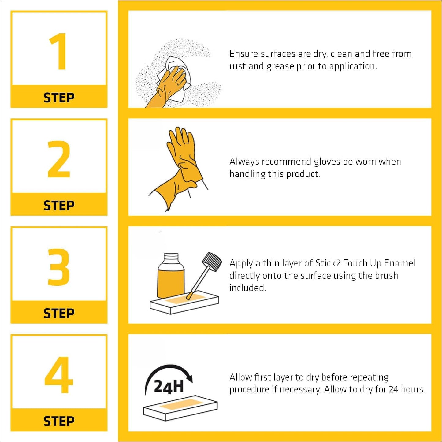 Everbuild Stick 2 Touch Up Enamel High Gloss | White | 25ml