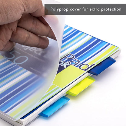 Pukka Pad Stripes Polypropylene Project Book 250 Pages A5 Blue/Pink (Pack of 3) PROBA5
