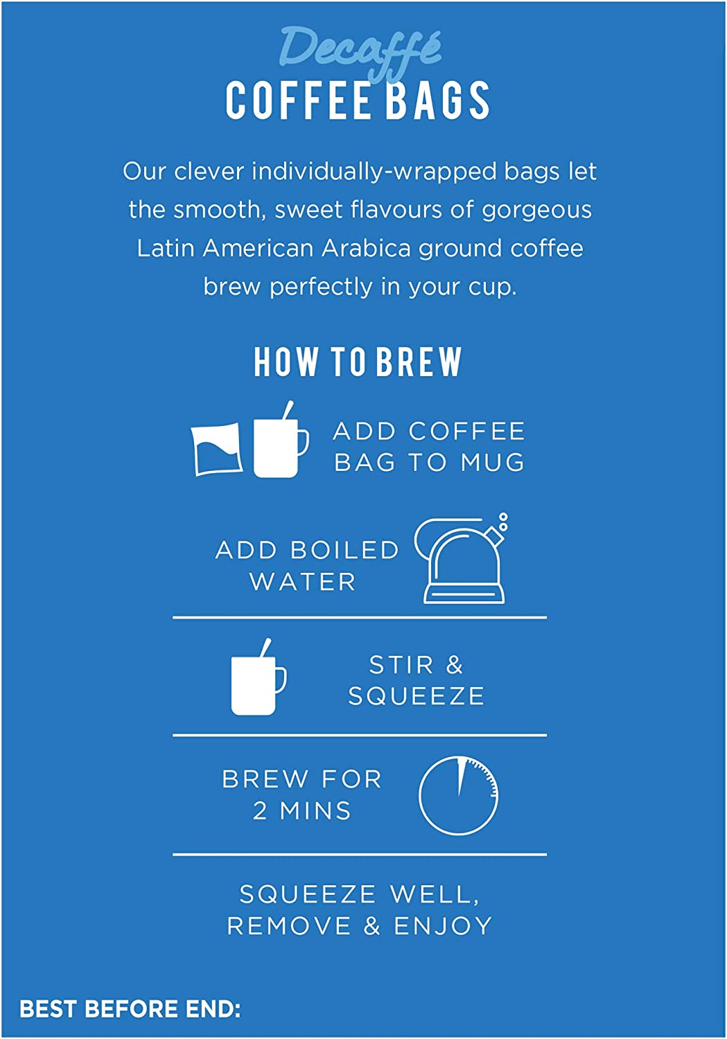 Taylors of Harrogate Decaffe Coffee Bags Pack 30s