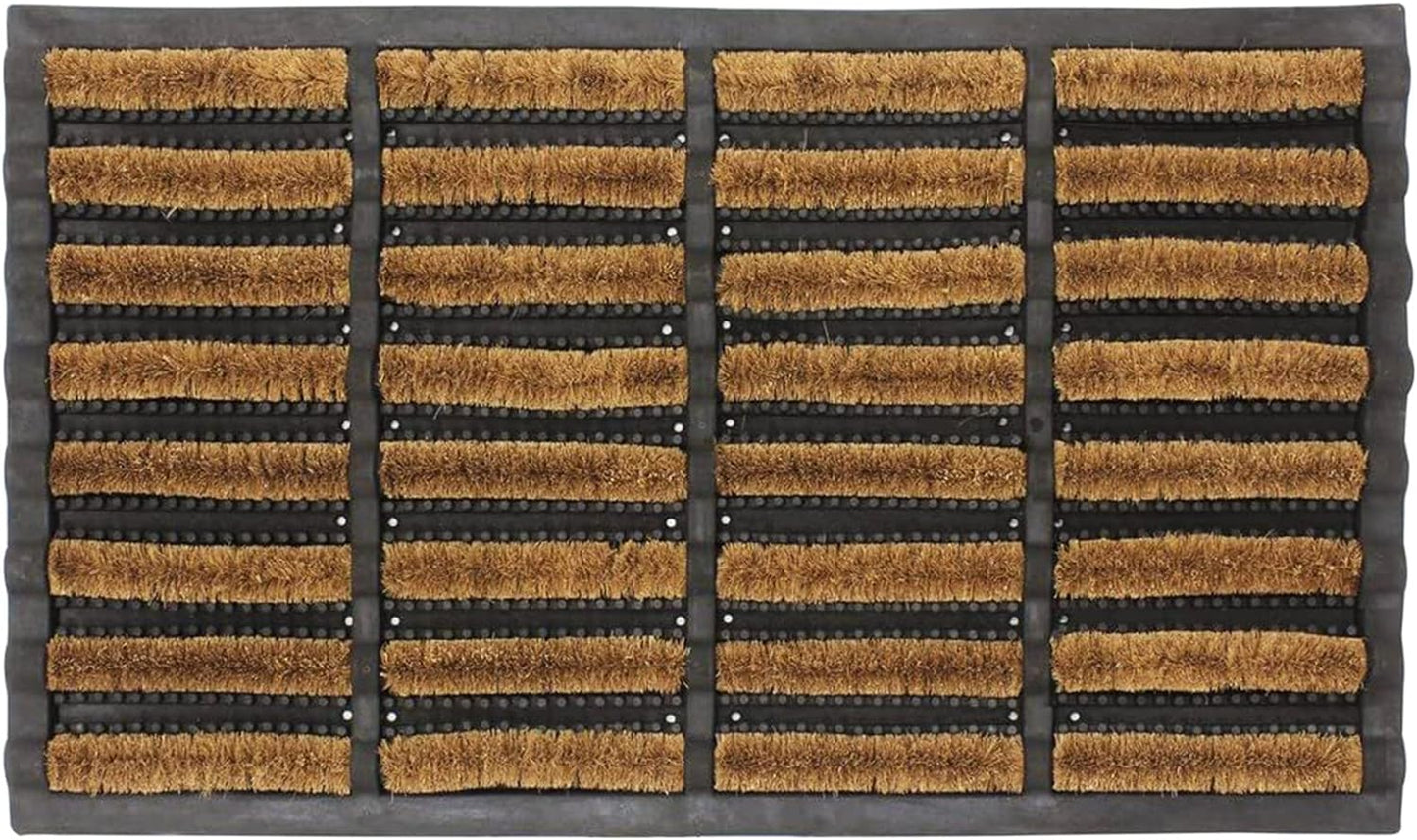 Fixtures Terrington Style Door Mat Heavy Duty Rubber Tuff | 40 x 60 cm | 2 Pack