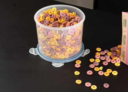 Addis Clip Tight Food Storage Container Large 2L Round Airtight Silicone Seal