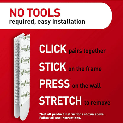 3M Command Picture Hanging Strips Large (Pack of 4) 17206