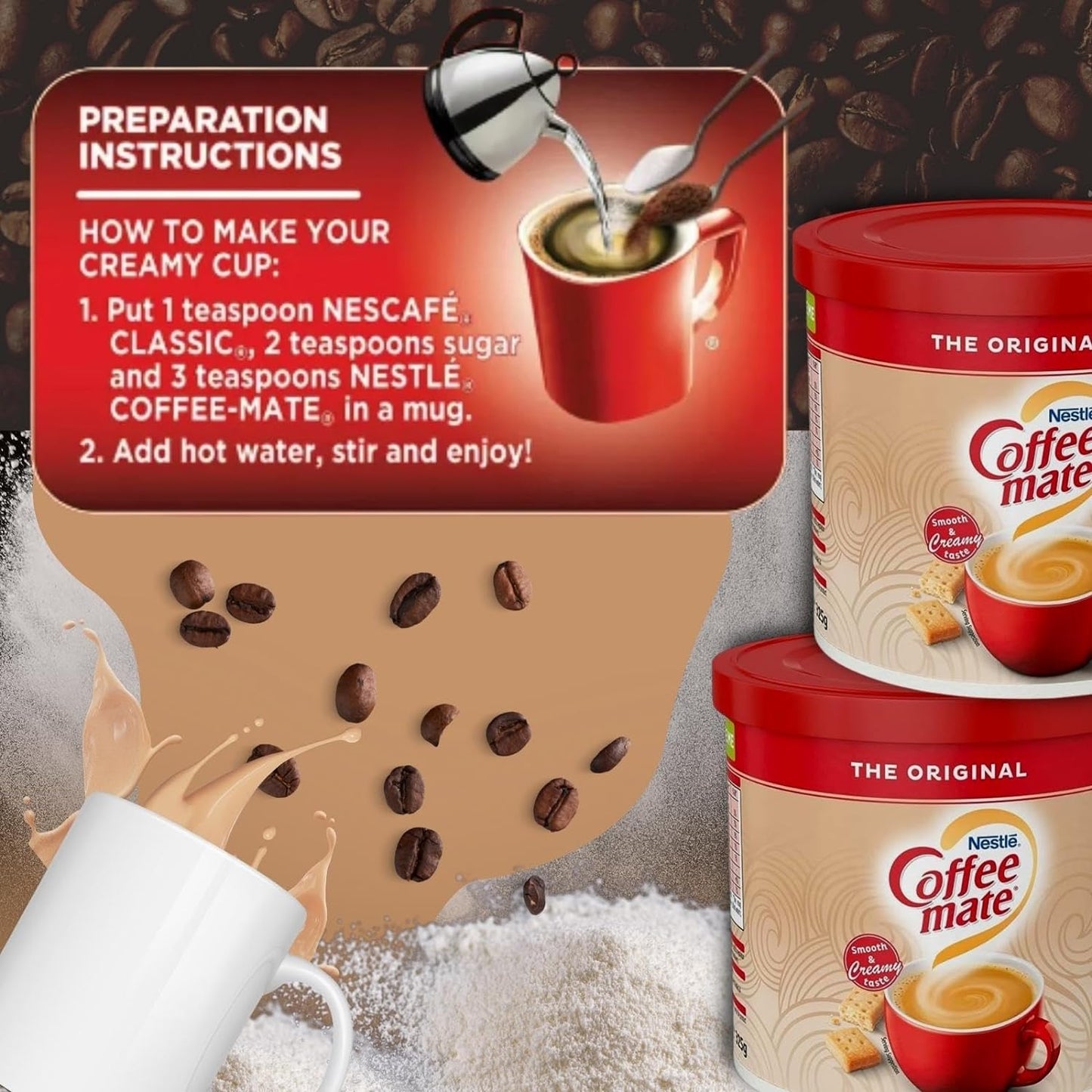 Coffee-Mate 325g Original Creamer Lactose Free & Vegetarian-friendly
