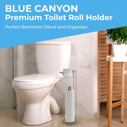 Blue Canyon Stainless Steel Toilet Roll Holder & Dispenser Chrome