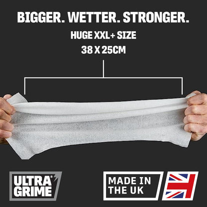 UltraGrime DIY Wipes XXL Heavy Duty 80 Thick Wipes