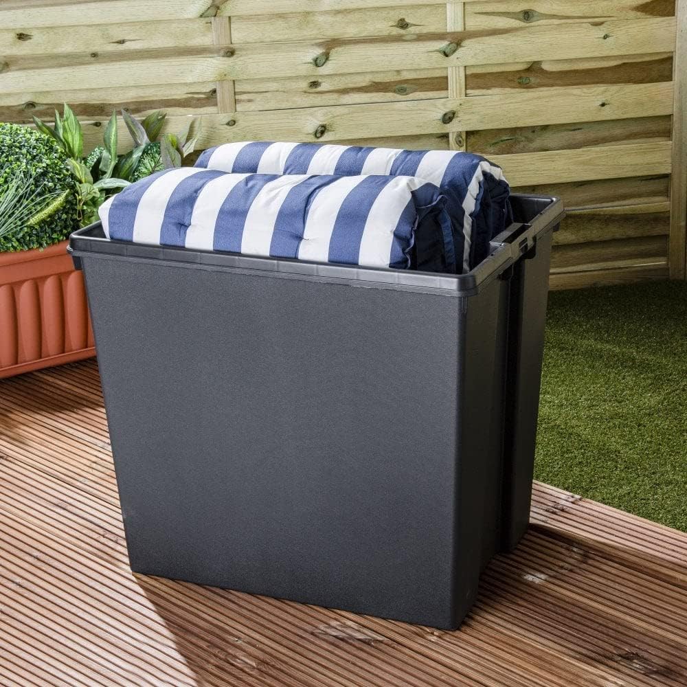 Wham Bam Black Recycled Storage Box 92 Litre