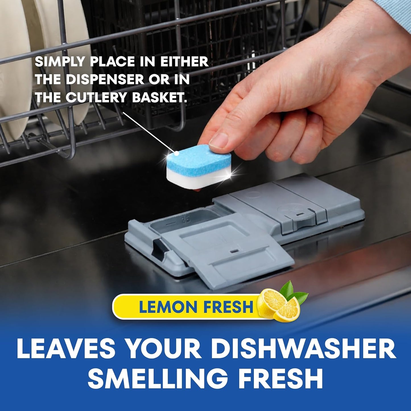 Elbow Grease Dishwasher Tablets | 5 in 1 | Lemon | 1 x 46 Tablets