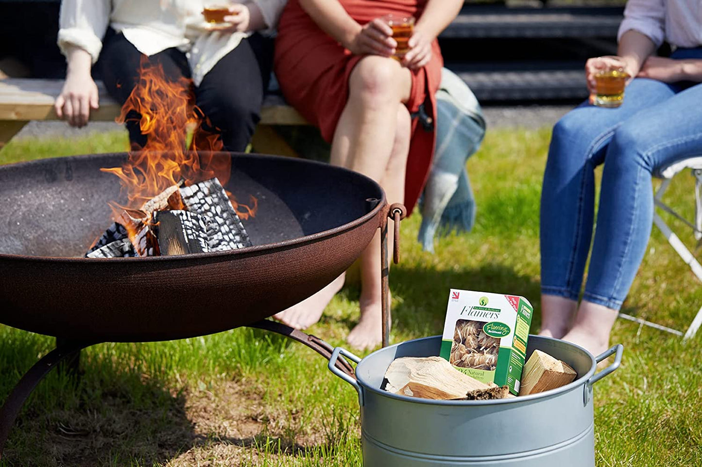 Flamers 50's Natural Stove-Barbecue BBQ or Firelighters New Larger 50-500Pack