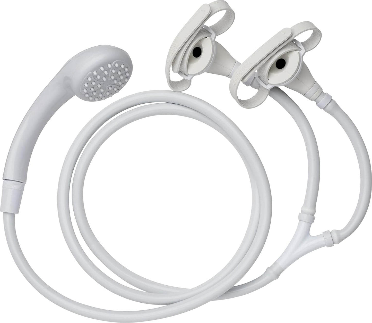 Croydex Secura Shower Head And Hose For Taps, 1750Mm Hose Length,White
