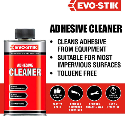 EVO-STIK Adhesive Cleaner | Fast and Effective | Removes Solvent | 250ml