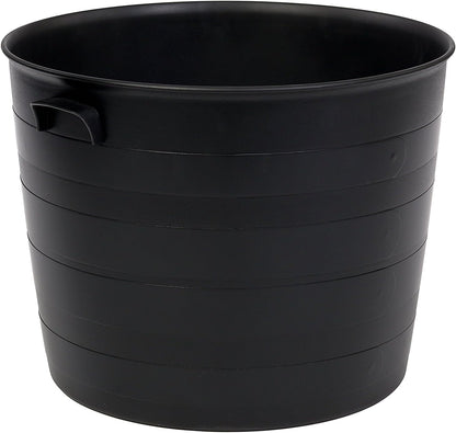 Strata Indoor or Outdoor Blacksmith Patio Planter 35cm , Black Wide Planters