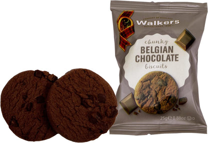 Walkers Belgian Chocolate Twin Mini Pack Biscuits 2 x 100's
