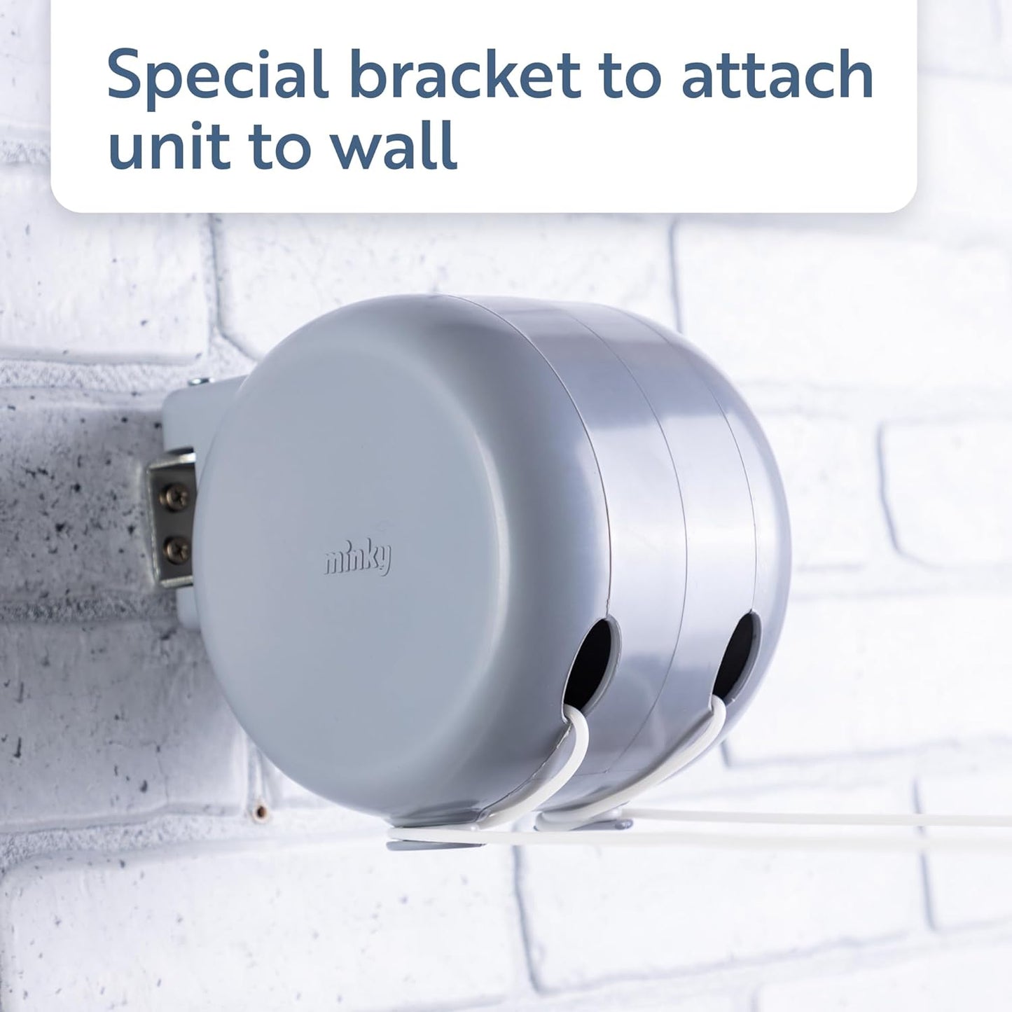 Minky Double Retractable Washing Line 30m | Grey Branded | 2 X 15m/95ft Drying Space