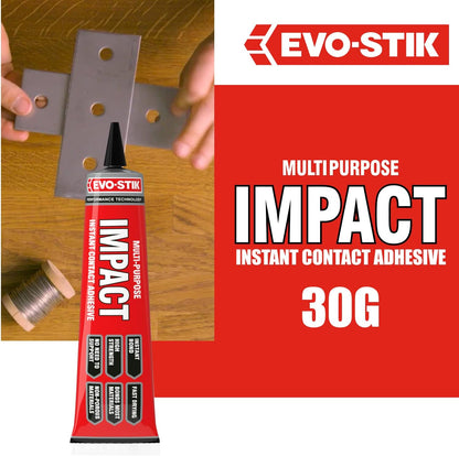 Evo Stick Instant Contact Adhesive Impact Multi-Purpose 30g Glue Super