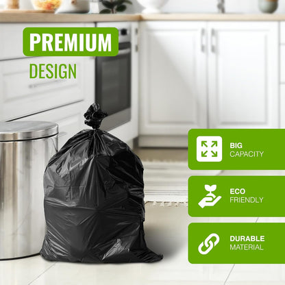 Ecobag Black Rubble Bags | 30L Capacity | Strong 80 Microns | 1 x 20 Pack