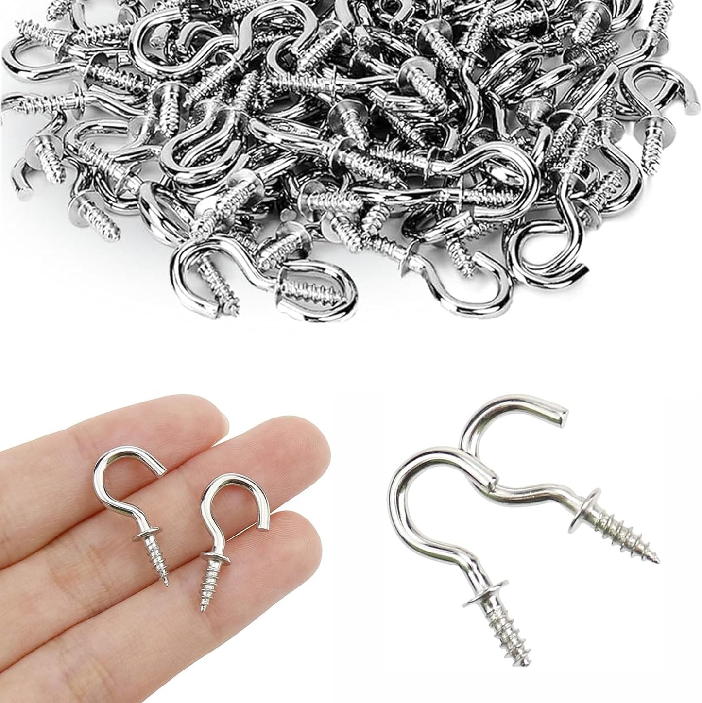 Curtain Wire Hooks Pack of 200