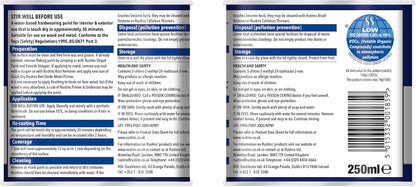 Rustins Small Job Gloss Paint Oxford Blue 250Ml