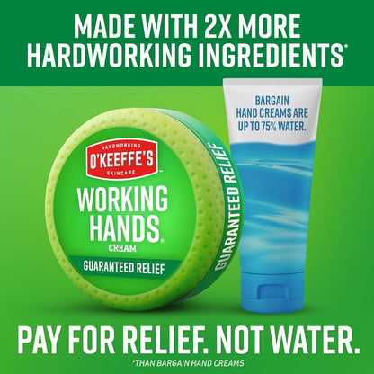 O’Keeffe’s Working Hands | Hand Cream for Extremely Dry, Cracked Hands | 96g Jar