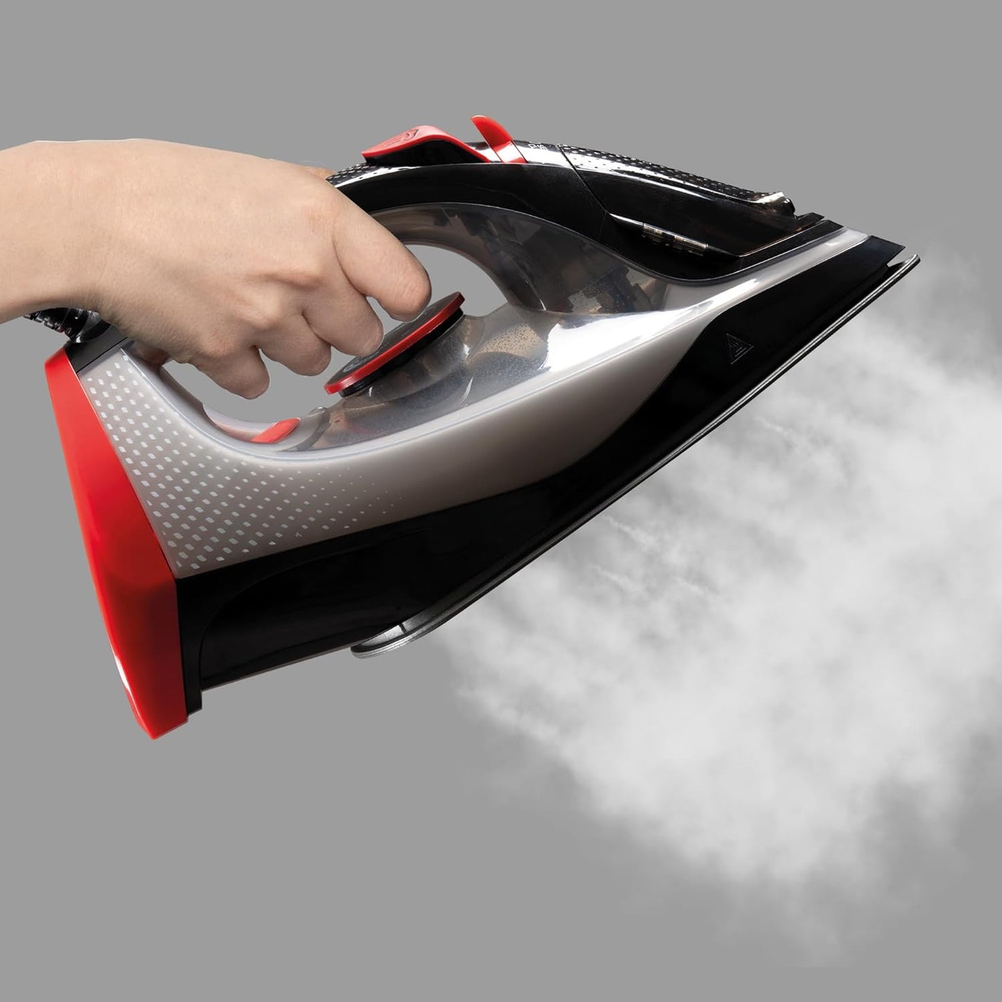 Daewoo Ultra-Glide Steam Iron | 2600w | High Steam Burst Function | Red & Black