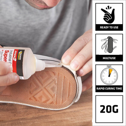 Everbuild Stick2 General Purpose Superglue | Industrial Grade | High Strength | Rapid Setting |