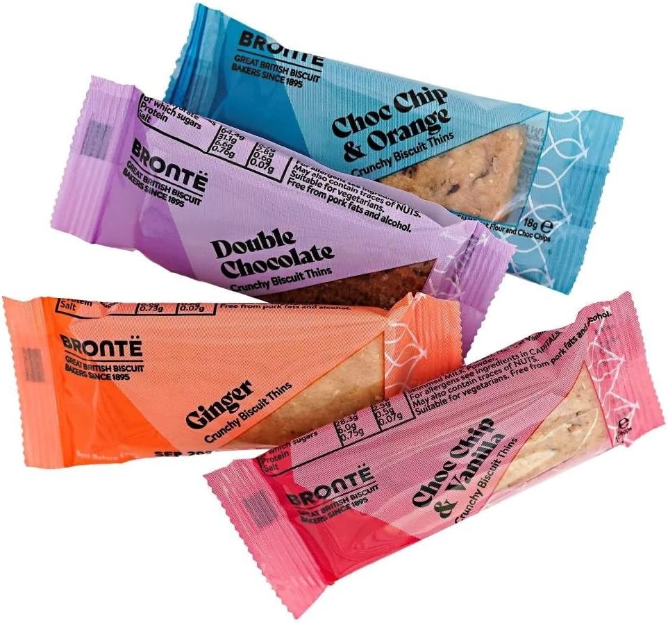 Bronte Biscuit Thins 2 Pack Mini Variety Biscuits (100 packs of 2)