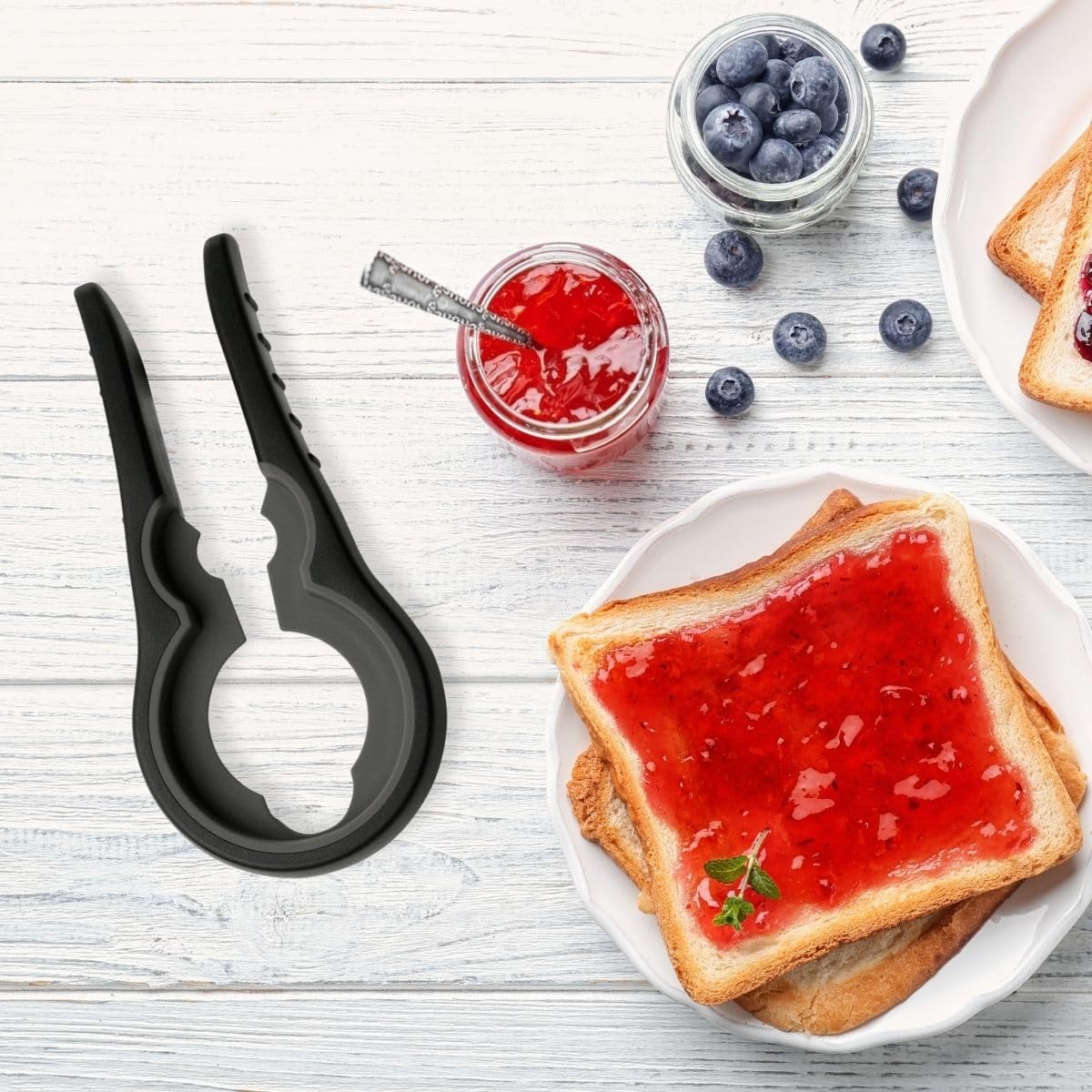 Fackelmann FM Universal JAR Opener White/Grey, 18.5 x 9 x 2.3 cm