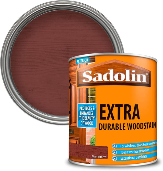 Sadolin Extra Durable Woodstain Mahogany 1 Litre