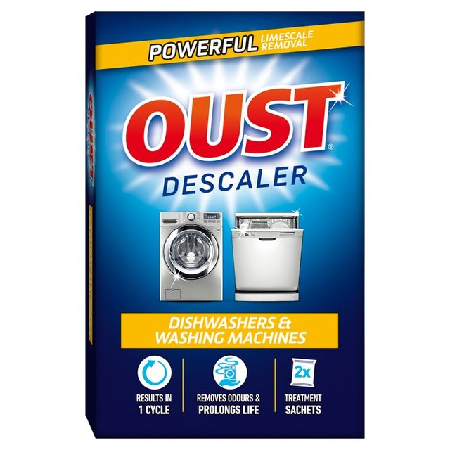 Oust Dishwasher & Washing Machine Cleaner 2 x 75g