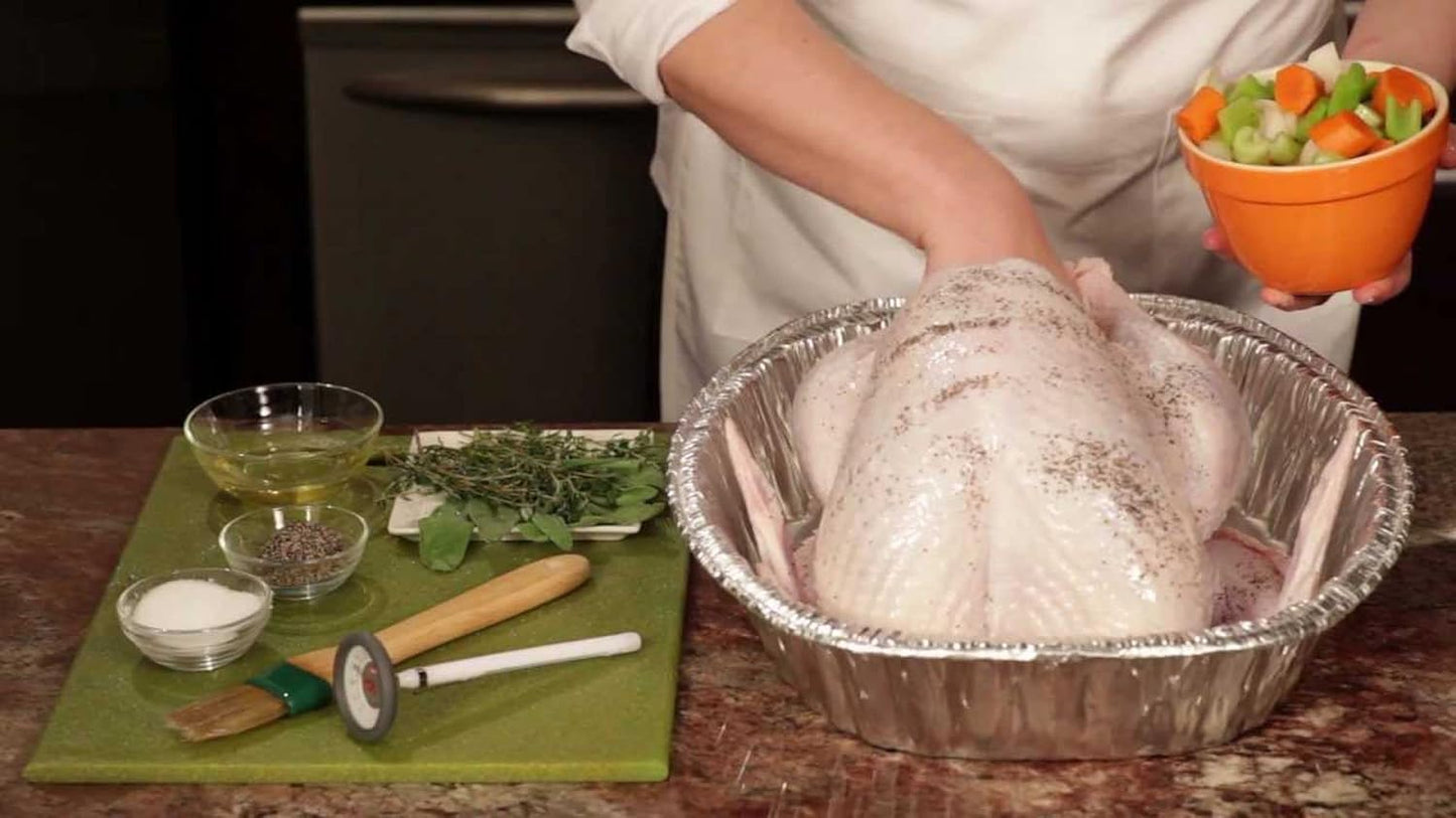Kingfisher Oval Foil Roasting Tray, Silver, X-Large
