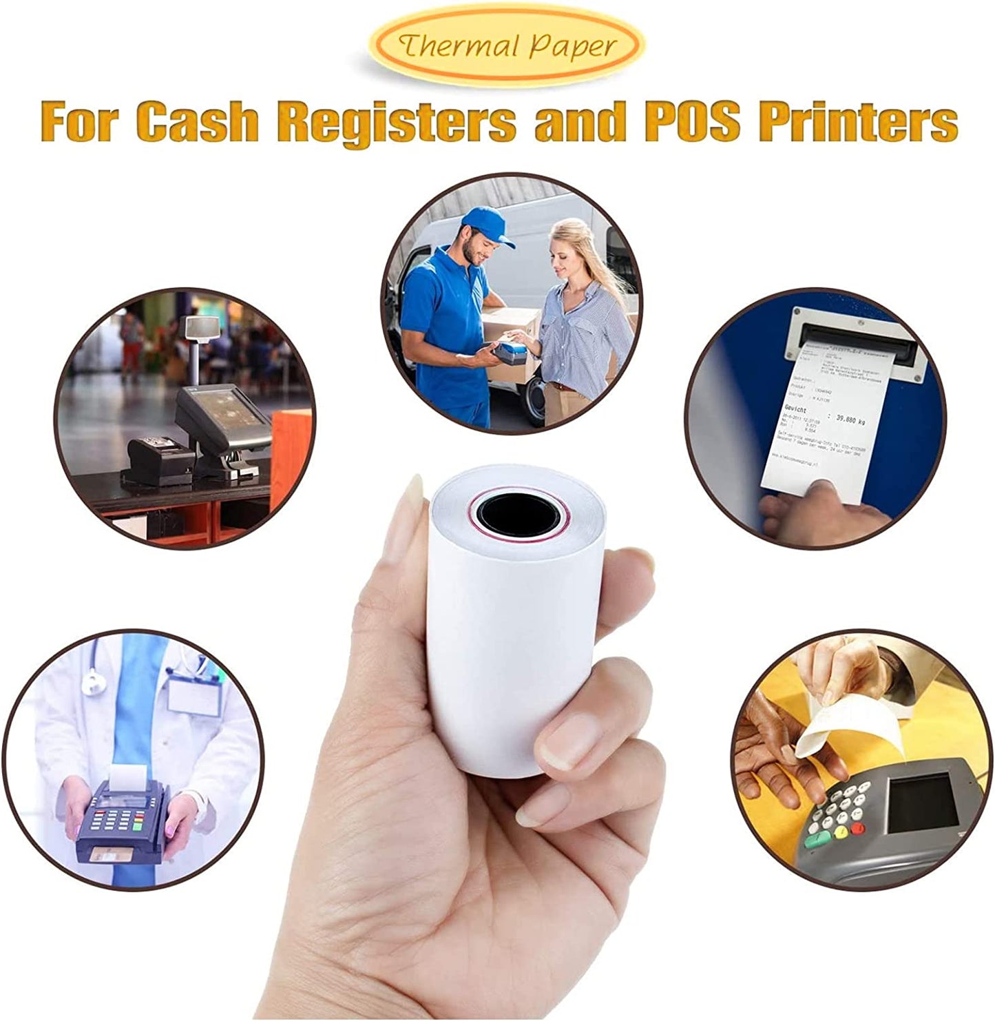 Thermal Till Rolls BPA FREE by Roll-X (Size 57x40)