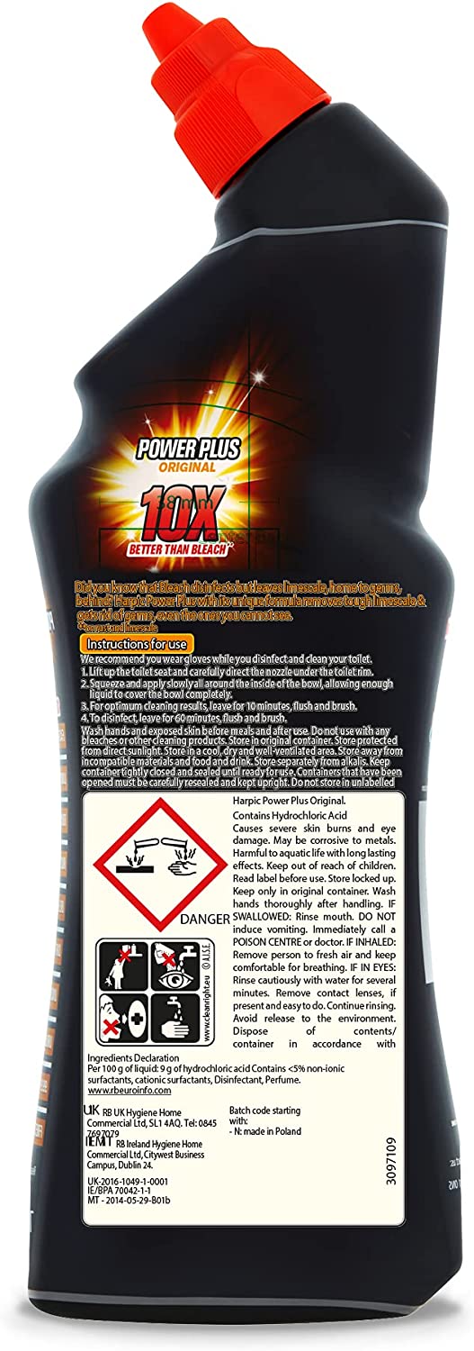 Harpic Power Plus 10X Original 750ml - UK BUSINESS SUPPLIES