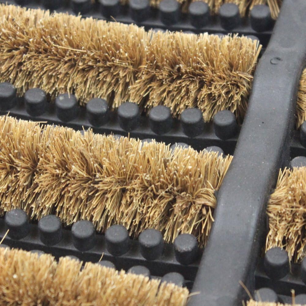 Fixtures Terrington Style Door Mat Heavy Duty Rubber Tuff | 40 x 60 cm | 2 Pack