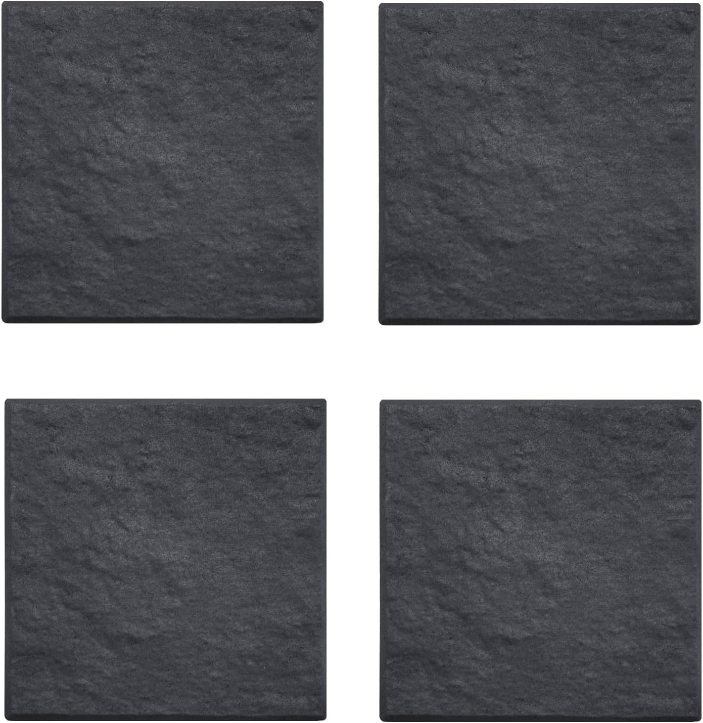 Primeur Recycled Square Recycled Rubber Stepping Stone, Slate, 30 x 30cm