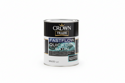 Crown Trade Fastflow Quick Dry Satin White