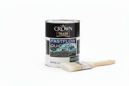 Crown Trade Fastflow Quick Dry Satin White