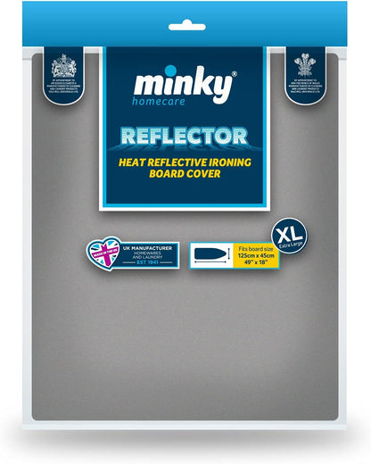 Minky Reflector Ironing Board Cover Metallised 125cm X 45cm