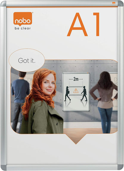 Nobo Premium Plus A1 Poster Frame Sign Holder with Snap Frame 1902211