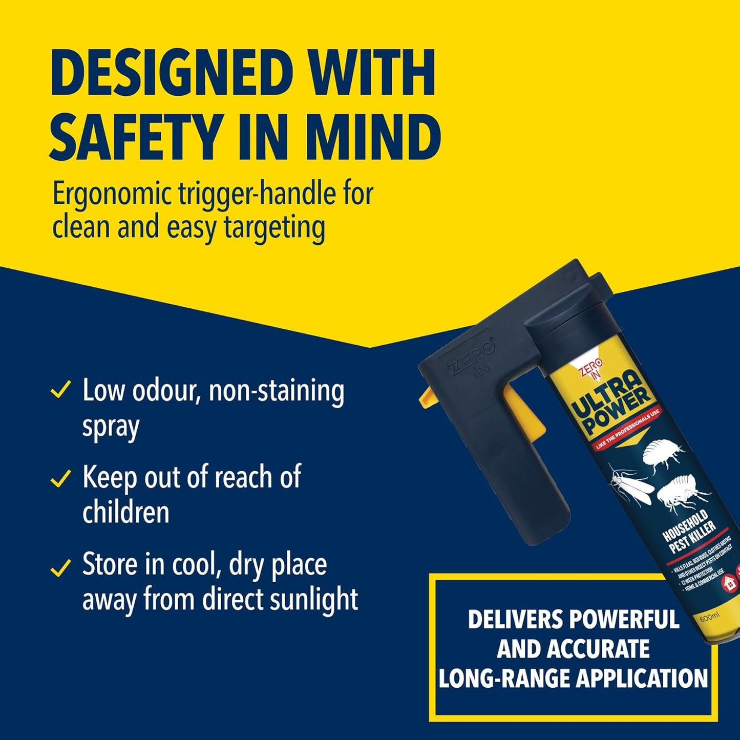 Zero In Ultra Power Household Pest Killer 600ml (ZER558)