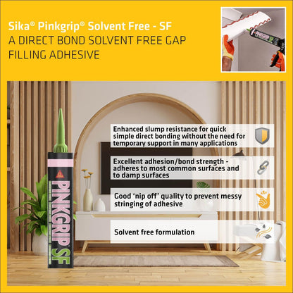 Everbuild Pinkgrip Solvent Free Grab Adhesive Pink – 380Ml