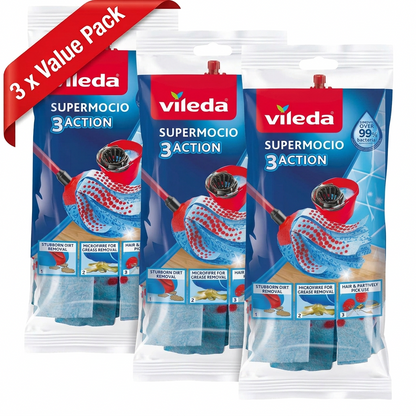 Vileda Supermocio 3 Action XL Mop Replacement Head