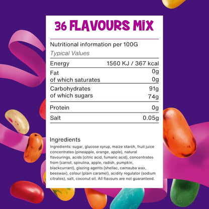 The Jelly Bean Factory, Jelly Beans | Mixed 36 Flavours | 1 x 900g Jar
