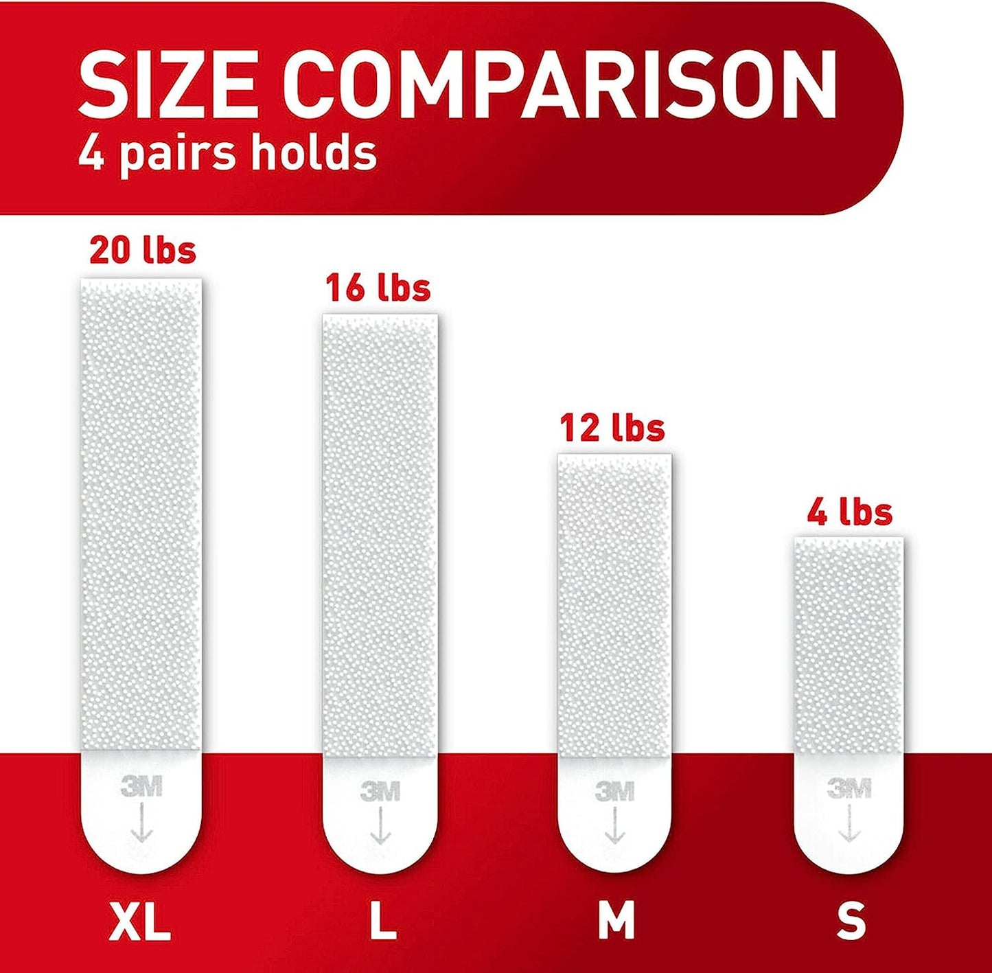 3M Command Picture Hanging Strips Large (Pack of 4) 17206