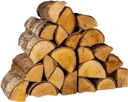Green Olive British Kiln Dried Firewood Logs Net Bag 18L (Brown net)