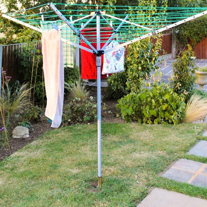 Addis Rotating Clothesline For Washing Line Parasol Umbrella Galvanized Garden Spike