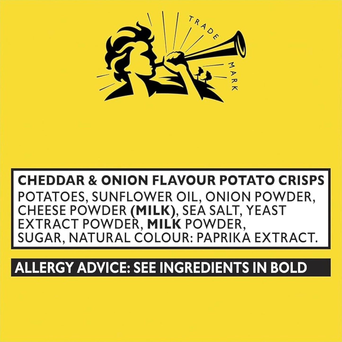 Pipers Gluten-Free Lye Cross Cheddar & Onion 24 x 40g Crisps