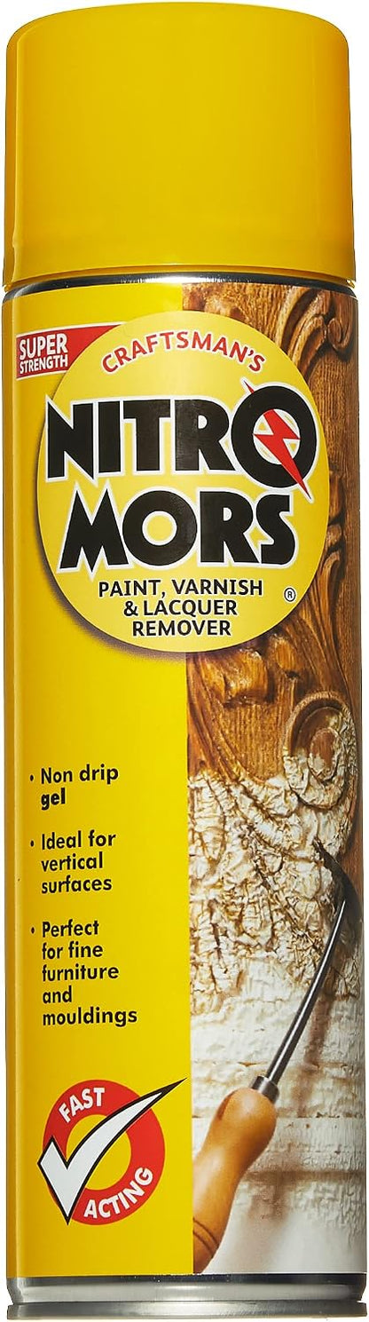 Nitromors Craftsman Aerosol Paint Stripper | 1 x 500ml Spray