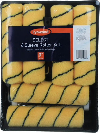 Harris Lynwood 9" Select Roller Set & 6 Sleeves.